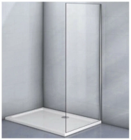 Фиксированная боковая панель без верхнего и нижнего профиля E-SP-GR-100-01-C9 1000x1953 Цвет профиля Графит брашинг Стекло  Прозрачное Veconi