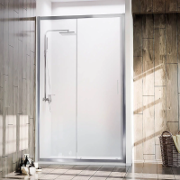 Душевая дверь раздвижная  VN72-130-01-C4 1300x1900 Цвет профиля Хром Стекло Прозрачное Veconi