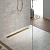 Душевой лоток TIMO Drain System 900 с вставкой "lines", Золото матовое