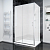 Душевой угол раздвижной прямоугольный RV055M-11080-07-C8 1100х800х1950 Цвет профиля Хром Стекло Матовое Veconi
