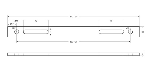 Комплект кронштейнов для крепления ног  BB06-EAGLE-SUP-1500 BELBAGNO