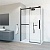 Душевой уголок прямоугольный Como Soft VSR-1CS8011CLB 1100x800x1950 цвет черный стекло прозрачное Vincea